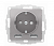 Schneider Electric  ATLASDESIGN  Алюминий Розетка 16А c 2 USB A+A, 5В/2,4А, 2х5В/1,2А, механизм, ATN000330