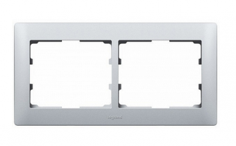 Legrand  Galea Life  Алюминий  Рамка 2-местная горизонтальная 771302