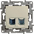 Legrand  Etika  Слоновая Кость Розетка механизм RJ11+RJ45 категория 5 UTP 672352