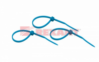 Хомут (стяжка) нейлон  2.5 х 100  синий  (25шт)  REXANT 07-0105-25 07-0105-25