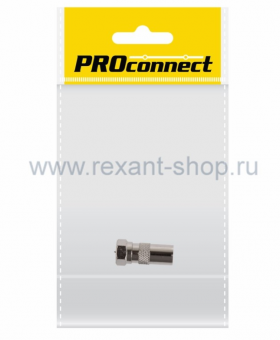Переходник антенный, (штекер TV - штекер TV), (1шт.) (пакет)  PROconnect 05-2302-4-7