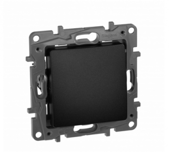 Legrand  Etika Антрацит Кнопка автомат 6АХ   672614