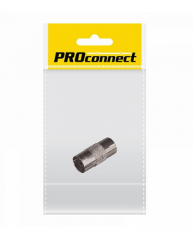 Переходник антенный, (гнездо TV - гнездо TV), (1шт.) (пакет)  PROconnect 05-2301-4-7