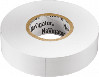 Изолента ПВХ белая 15мм 20м Navigator  NIT-B15-20/WН 71 102