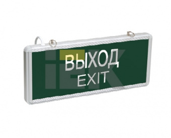 Светильник аварийный ССА1001 ВЫХОД-EXIT 363х23х152 IP20 односторонний, 3Вт, 1,5ч.постоянный IEK