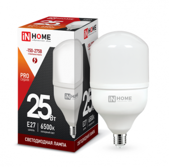 Светодиодная лампа  IN HOME  25Вт  230В E27 6500К