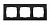 Werkel  Aluminium Черный Алюминий Рамка 3-местная  WL11-Frame-03 /  a039118