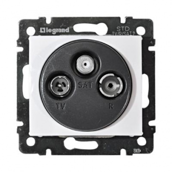 Legrand Valena  Белый Розетка механизм TV-FM-SAT оконечная 10dB /774436 (кратно 10)