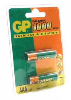 Аккумулятор GP R03/100AAAHC NiMH1000 mAh BC-2PET-G (кратно 2)