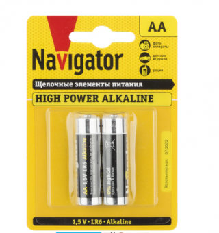 Элемент питания Navigator  NBT-NE-LR06-BP2 94 752 (кратно 2)