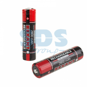 Аккумулятор Rexant 18650  с защитой Li-ion 2800  mAH 3.7 В 1 шт Блистер 30-2030-05 (кратно 1)