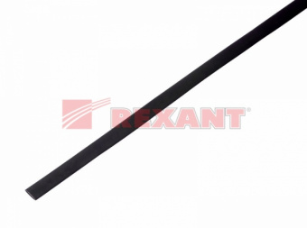Трубка ТУТнг   6/3 черная по 1м REXANT 20-6006