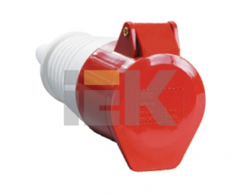 Розетка IEK 224 3Р+Е 32А 380В IP44 переносная