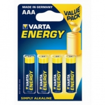 Элемент питания VARTA 4103.213.414 (4103.229.414) "ENERGY" LR03 BP4 (кратно 4)