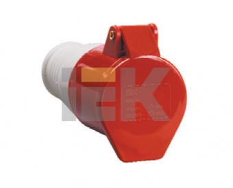 Розетка IEK 214 3Р+PЕ 16А 380В IP44 переносная