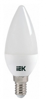 Светодиодная лампа  IEK  C35  5Вт  230В  3000К  E14