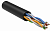 U/UTP, кат.5E 4х2х24AWG solid, LDPE, 305м, черный  кабель связи витая пара ITK