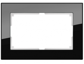 Werkel  Favorit Черный Рамка для 2-местной розетки WL01-Frame-01-DBL /  a040287