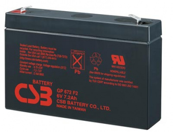 Аккумулятор CSB GP 672 /  6V 7,2 Ah