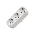 TDM Блок на 3 гнезда 2П+З плоский 16А 250B SQ1806-0033