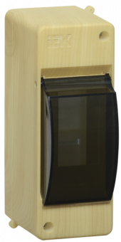 Бокс навесной КМПн  2/2 для 2-х авт.выкл. с прозр.крышкой (Сосна) IEK