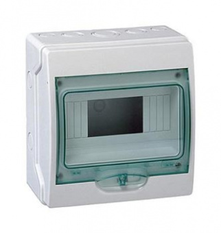 Бокс  щита пылевлагозащищенный Kaedra Schneider Electric Plast_ENCL 13978 8 модулей навесной IP65