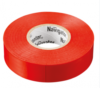 Изолента ПВХ красная 15мм 20м Navigator  NIT-B15-20/R 71 104