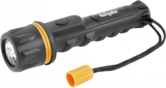 Фонарь светодиодный Navigator NPT-R06-2AA Пластик + резина. 1LED 0.5Вт 71 584