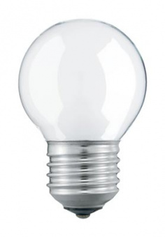 Стандартная лампа накаливания  PHILIPS  P45  60Вт  230В  Е27 (кратно 10)