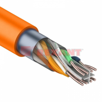 Кабель FTP 4PR 23AWG, CAT6 нг(А)-HF, LSZH (бухта 305 м)  01-0151 REXANT