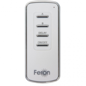Выключатель для светильников Feron TM72 230V 1000Вт 2-х канальный 30м с пультом управления белый